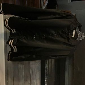 MNML Black Satin Baseball Jacket